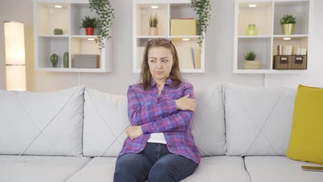 Woman-with-Psychological-Problems-alone-at-home.